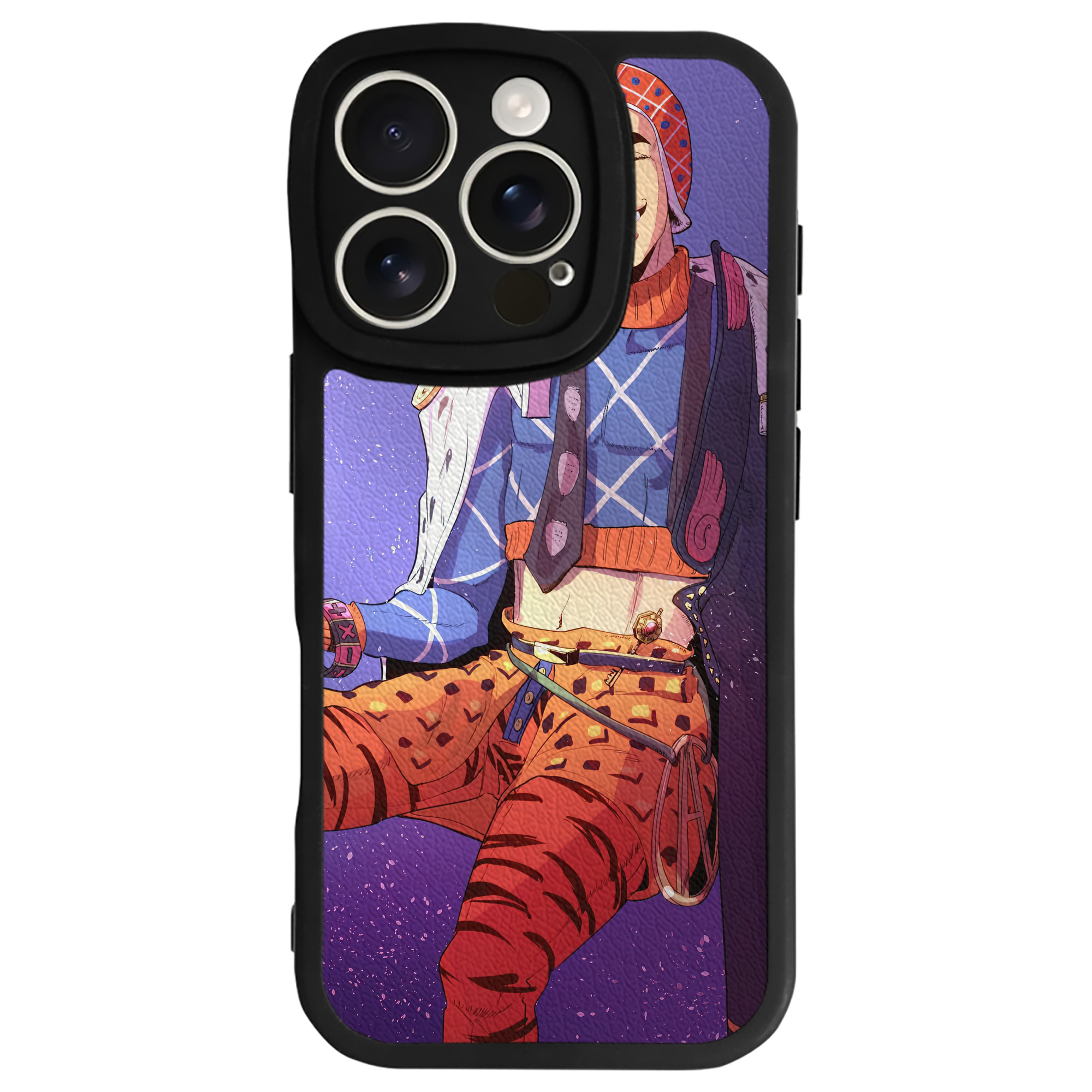 （画像用） ジョジョの奇妙な冒険 JoJo's Bizarre Adventure 【iPhone 16シリーズ対応】シリコンスマホケース（レザー調） 材質：シリコン